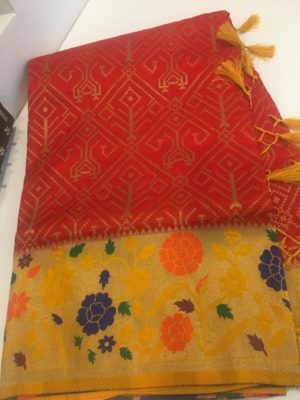 Designer fancy banaras sarees with blouse (6)