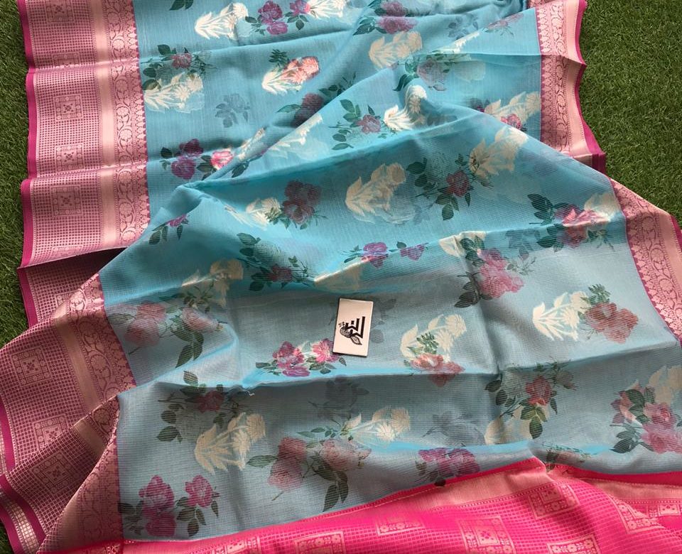 Digital printed banarasi kota silk sarees (13)
