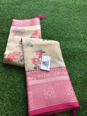 Digital printed banarasi kota silk sarees (4)