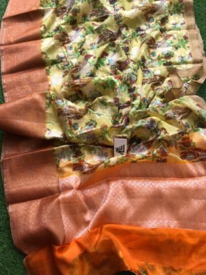 Digital printed banarasi kota silk sarees (5)