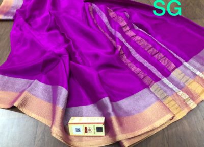Exclusive pure mysore silk sarees with blouse (5)