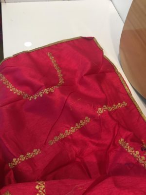 Fancy banaras soft tussar silk saree with blouse (1)
