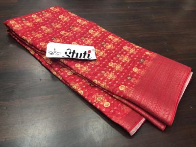 Handloom linen blend silk sarees with blouse (3)
