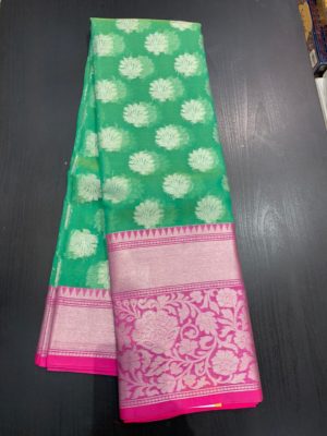Kanchi kora silver zari sarees with blouse (2)