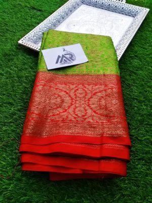 Latest new eligo sarees with contrast blouse (12)