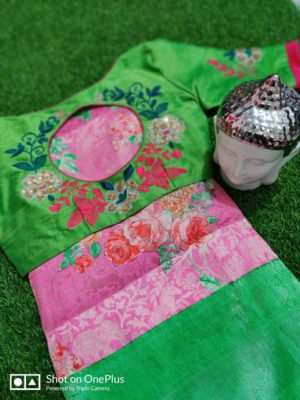 Latest soft banaras sarees with work blouse (11)