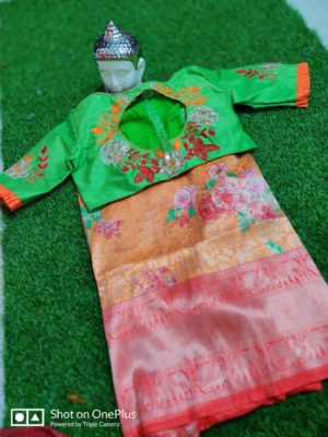 Latest soft banaras sarees with work blouse (3)