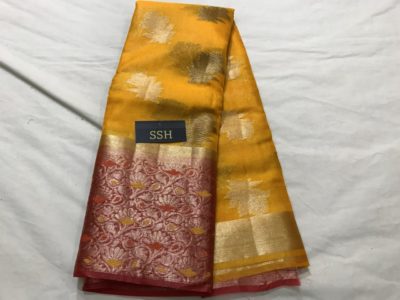 Lite weight soft kanchi pattu sarees with blouse (4)