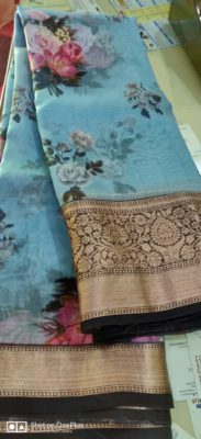 New kora digital printed sarees with border (10)