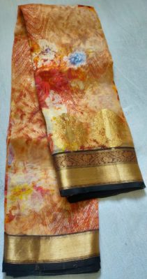 New kora digital printed sarees with border (26)