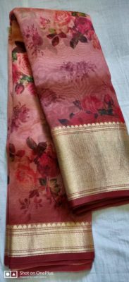 New kora digital printed sarees with border (3)