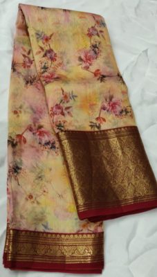 New kora digital printed sarees with border (4)
