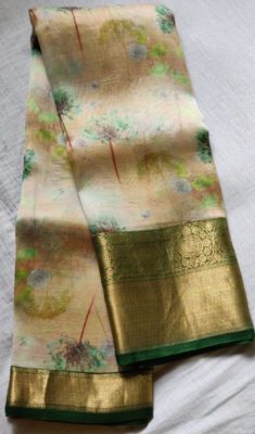 New kora digital printed sarees with border (8)