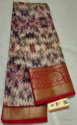 Pure chanderi kanchi border sarees with blouse (5)