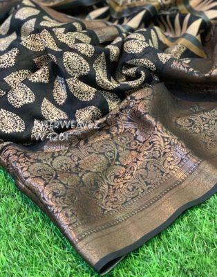 Pure chanderi printed sarees with border (10)