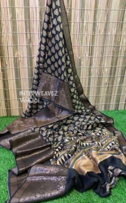 Pure chanderi printed sarees with border (4)