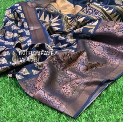 Pure chanderi printed sarees with border (9)