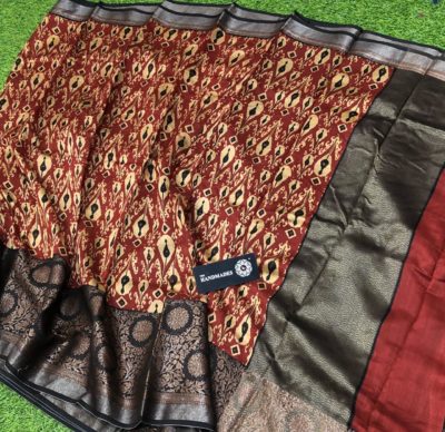 Pure handloom maheshwari silk sarees with big border (4)