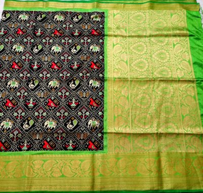 Pure jute silk sarees with contrast blouse (6)
