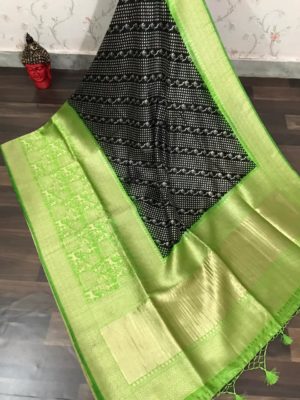Pure kalamkari banaras silk sarees with blouae (5)