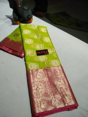Pure kora tissue sarees with blouse (6)