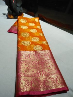 Pure kora tissue sarees with blouse (8)