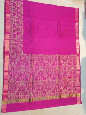 Rawsilk contrast warly border with blouse (2)