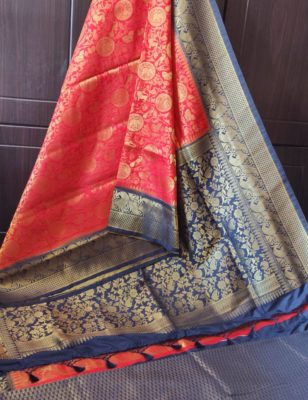 Soft jute silk sarees with unique combinations (10)