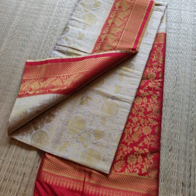 Soft jute silk sarees with unique combinations (12)