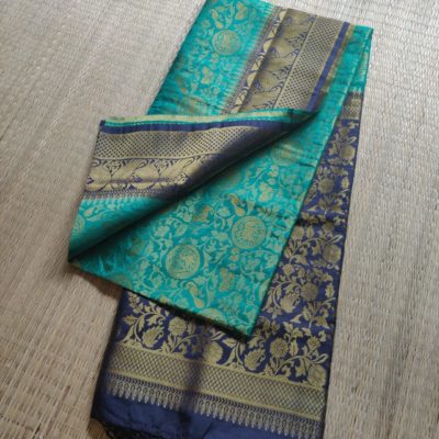 Soft jute silk sarees with unique combinations (14)