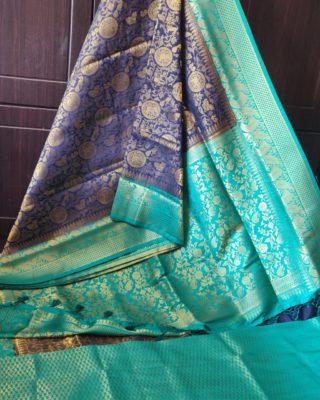 Soft jute silk sarees with unique combinations (4)