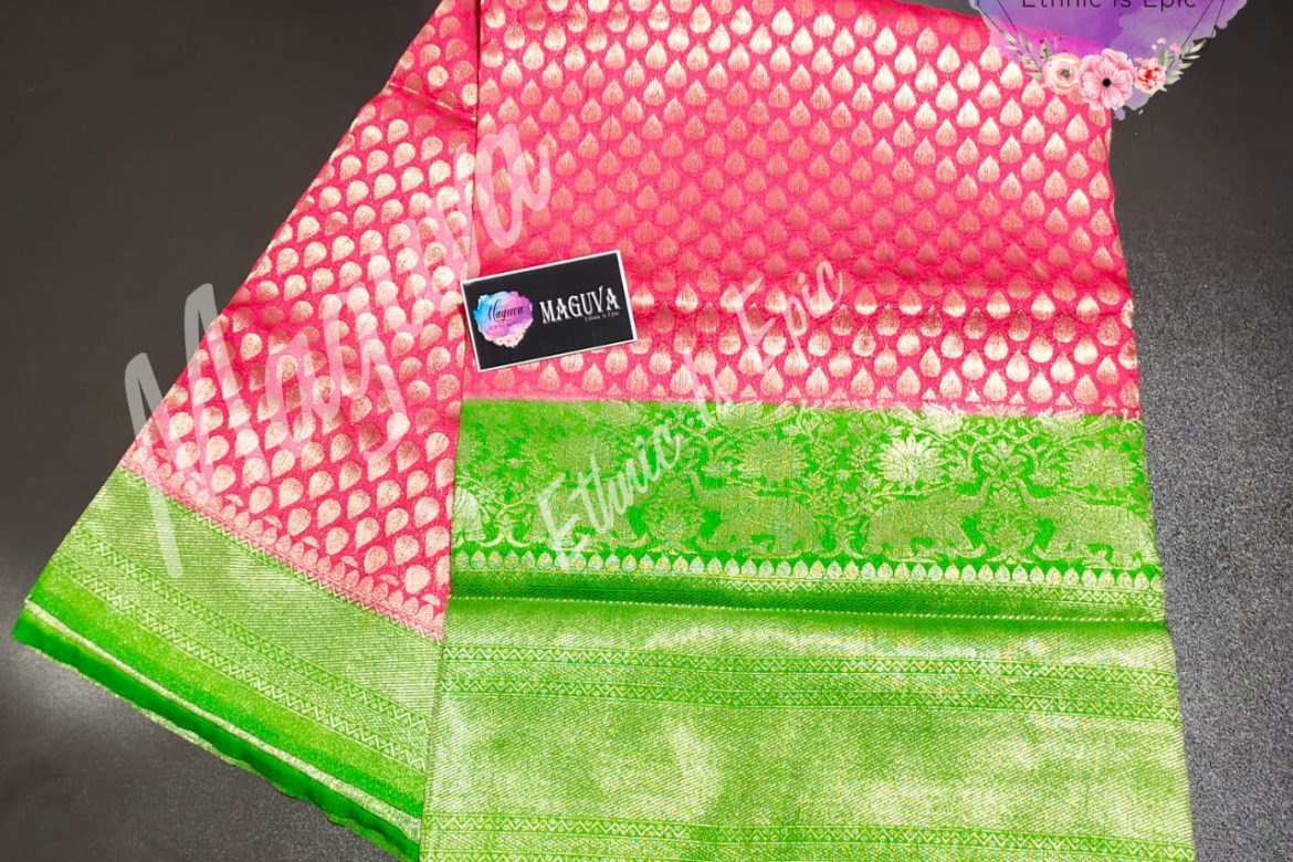 Sowbhagya pattu allover butties with blouse (1)