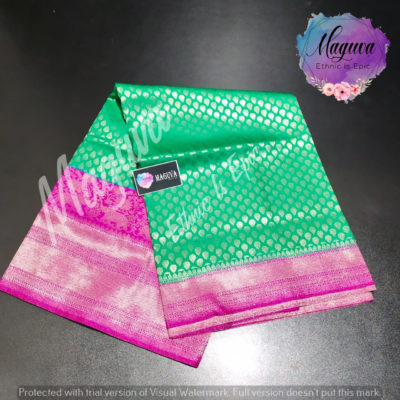 Sowbhagya pattu allover butties with blouse (13)