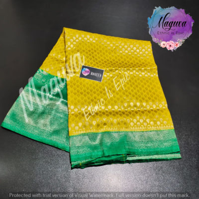 Sowbhagya pattu allover butties with blouse (5)
