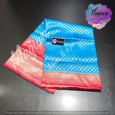 Sowbhagya pattu allover butties with blouse (6)