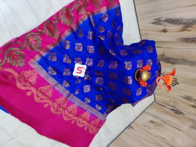 Warm silk weaving with ikkat design (5)