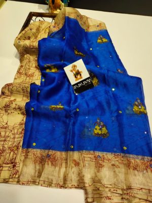 Zara silk sarees with cartoon design (7)