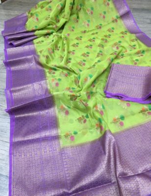 Banaras handloom organza silk sarees (10)