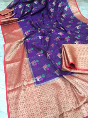 Banaras handloom organza silk sarees (2)