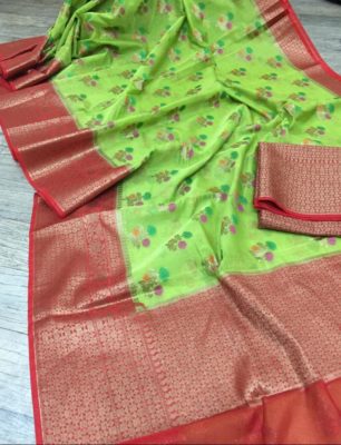 Banaras handloom organza silk sarees (5)