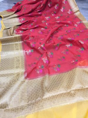 Banaras handloom organza silk sarees (6)