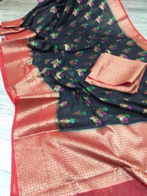 Banaras handloom organza silk sarees (9)