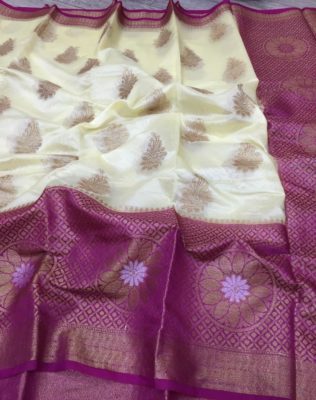 Banaras handloom semi chiniya silk sarees (11)