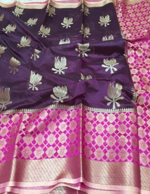 Banaras handloom semi chiniya silk sarees (6)