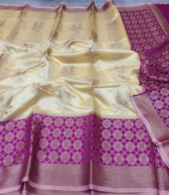 Banaras handloom semi chiniya silk sarees (7)