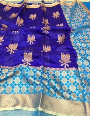 Banaras handloom semi chiniya silk sarees (8)