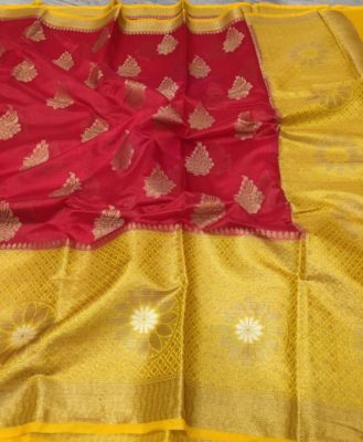 Banaras handloom semi chiniya silk sarees (9)