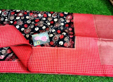 Banaras khadi jute kalamkari digital print sarees (5)
