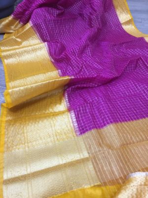 Banaras kora silk big border sarees (3)