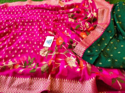 Banarasi soft pattu sarees with blouse (12)